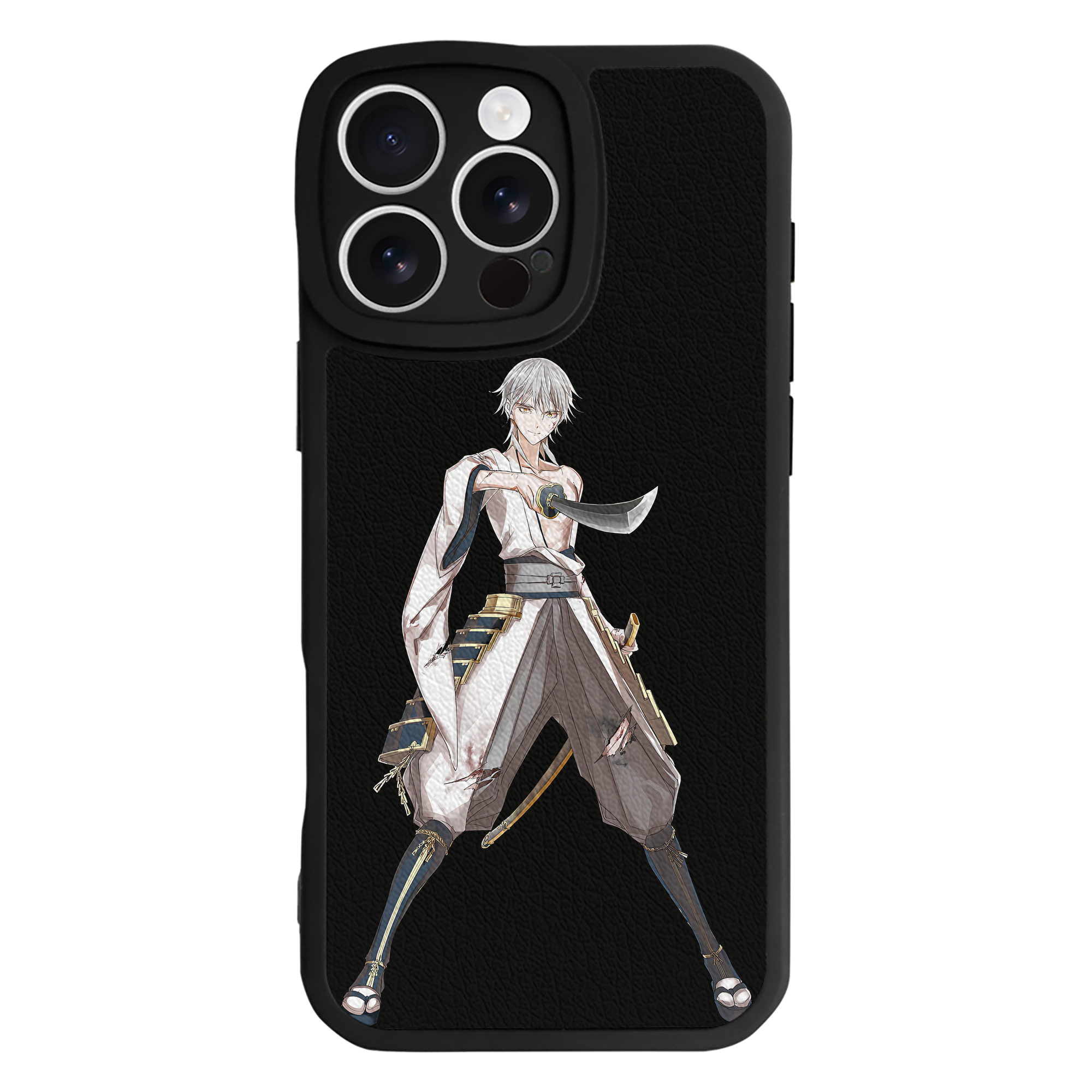 （画像用） 刀剣乱舞 Touken Ranbu 【iPhone 16シリーズ対応】シリコンスマホケース（レザー調） 材質：シリコン